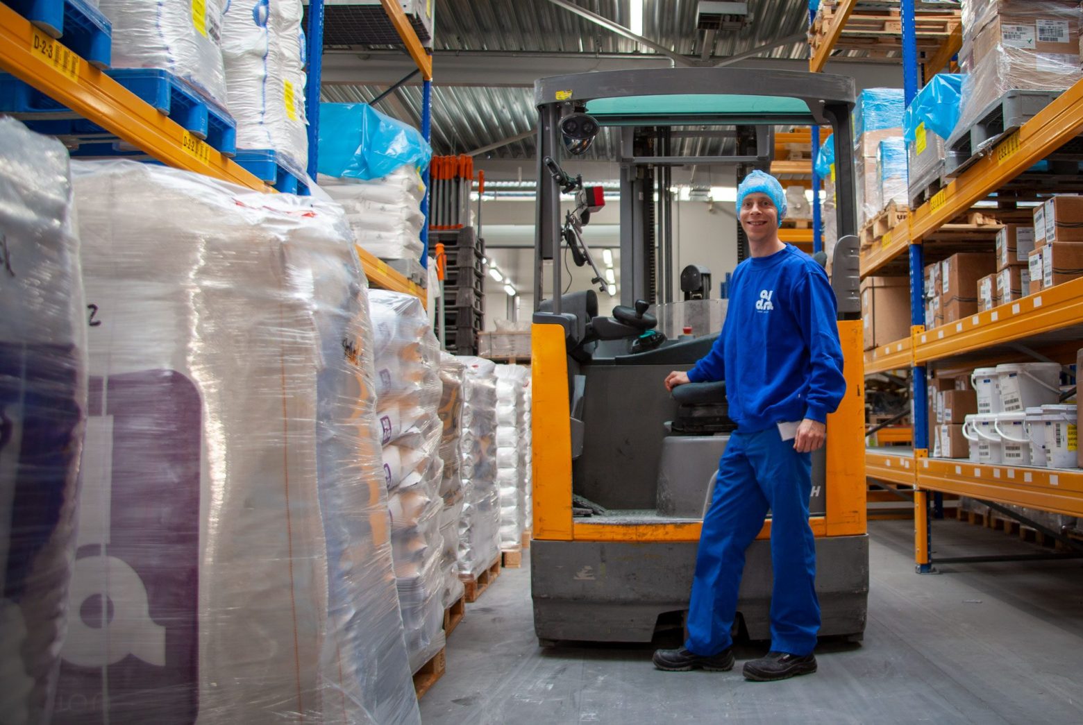 big bag handling at Alldra; storing bulk goods in Nevas